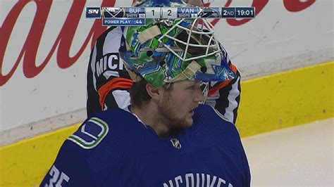 Demko makes 36 saves, Canucks hang on to defeat Sabres.
